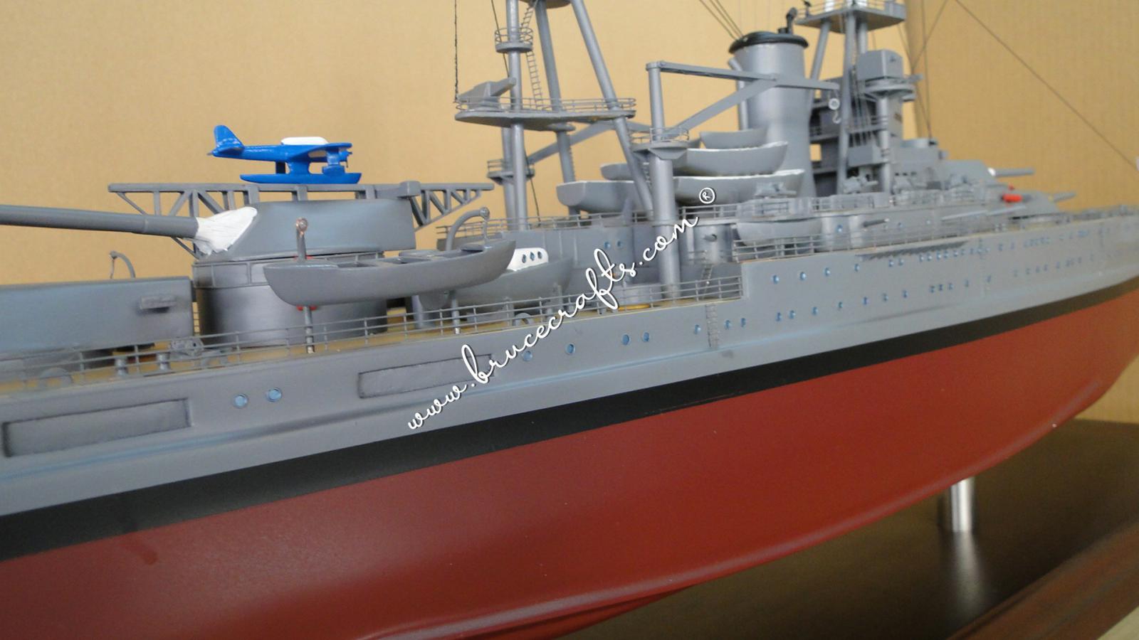 USS Nevada (BB-36) - Mahogany Wooden Aircraft Models – Boat & Ship ...