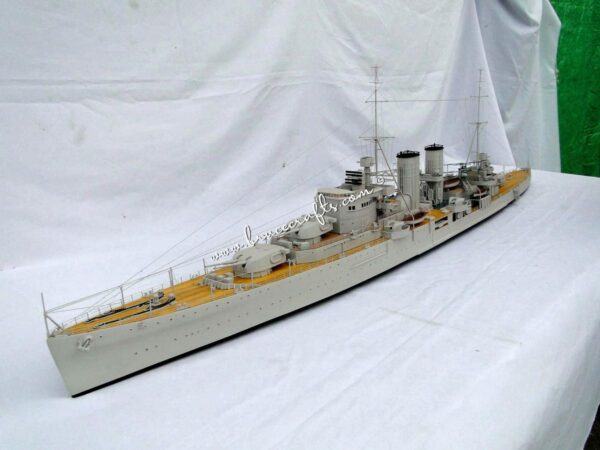 HMS Exeter (68) (waterline) - Mahogany Wooden Aircraft Models – Boat ...