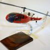 Model of Aérospatiale Gazelle with detailed craftsmanship.