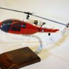 Model of Aérospatiale Gazelle with detailed craftsmanship.