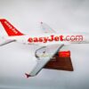 Model of Airbus A319 Easyjet with detailed craftsmanship.