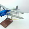 Model of Bücker Bü 131 Jungmann with detailed craftsmanship.