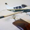 Model of Piper PA-28 Cherokee with detailed craftsmanship.