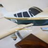 Model of Piper PA-28 Cherokee with detailed craftsmanship.