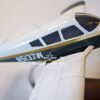 Model of Piper PA-28 Cherokee with detailed craftsmanship.