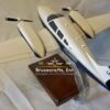 Model of Piper PA-44 Seminole with detailed craftsmanship.