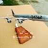 Model of A340-600 Qatar Airways with detailed craftsmanship.