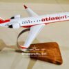 Model of Bombardier CRJ700 Atlasjet with detailed craftsmanship.