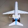 Model of Fokker 100 Skywest with detailed craftsmanship.