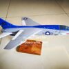 Model of Vought F-8 Crusader (VMF-321) with detailed craftsmanship.